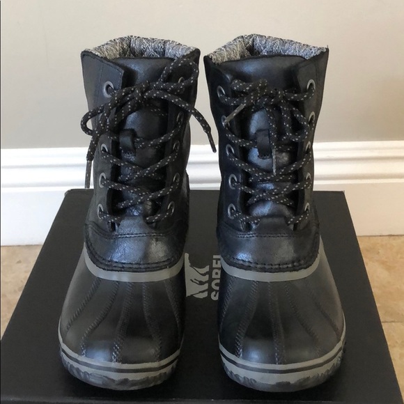 Sorel Slimpack II Lace Black, Quarry Boots - Picture 2 of 5